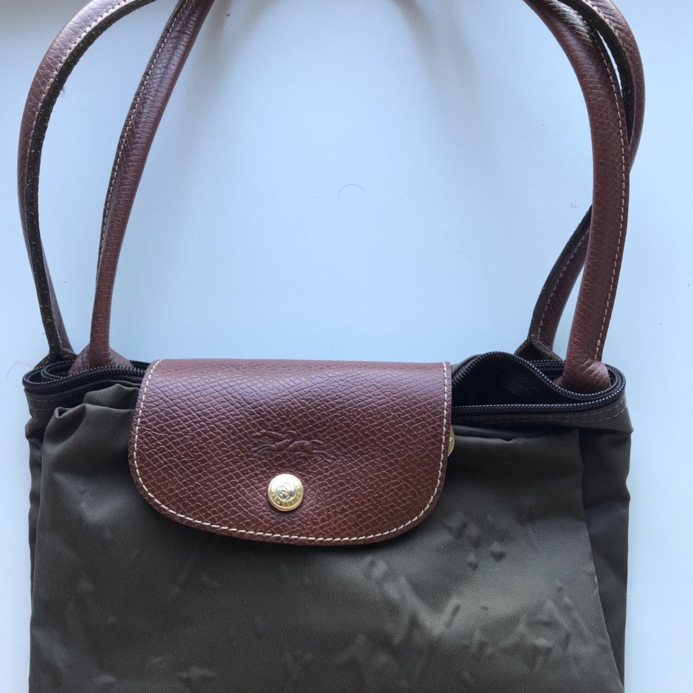 Longchamp Olive Green Large Tote Bag